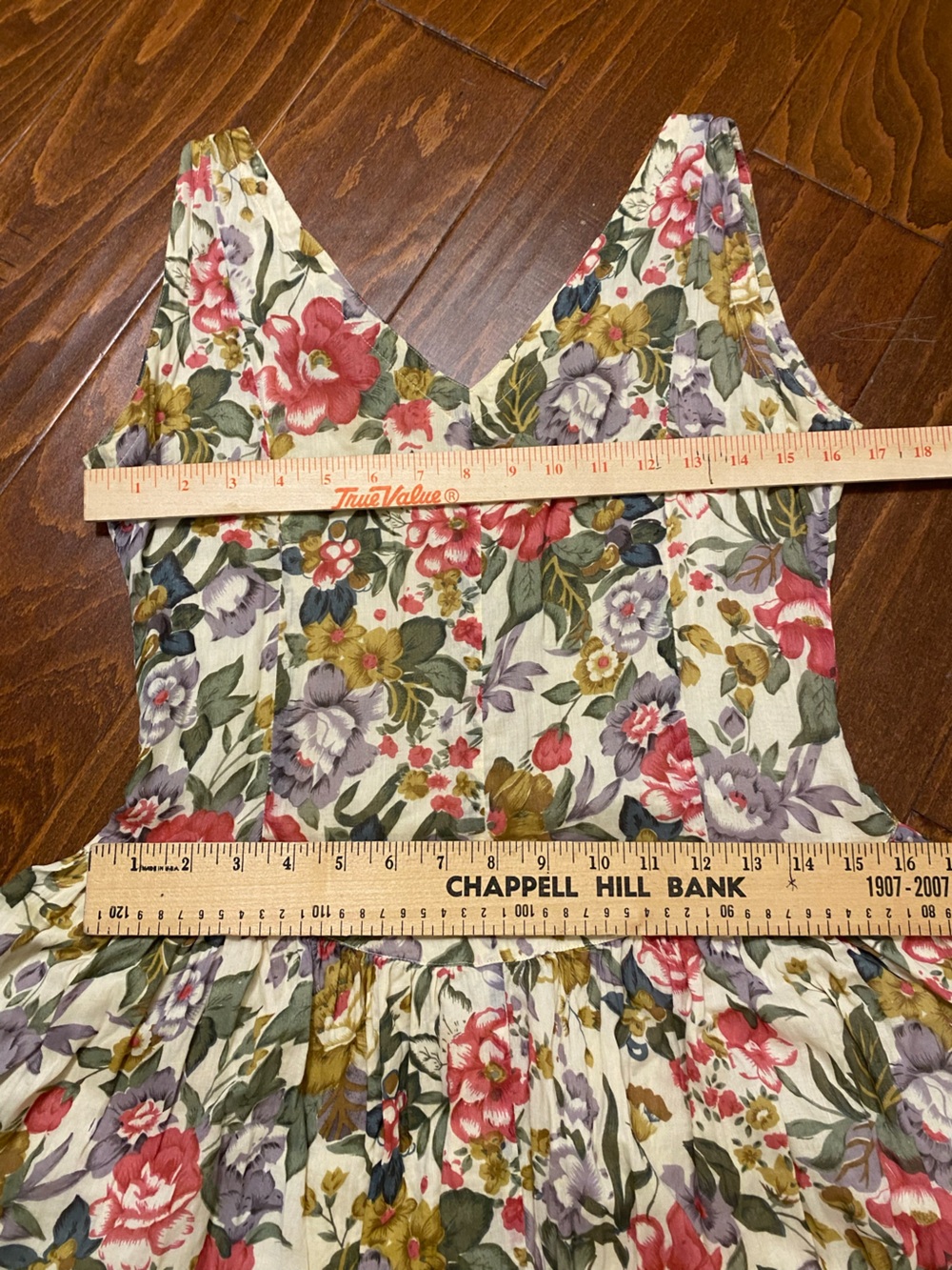 Boutique Europa Floral Cotton Maxi Dress Size 4 Cottagecore Boho Summer - Picture 5 of 7